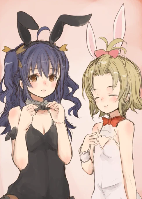#駿河留奈生誕祭2021 #はいふり 
バニー姿でやれば麻雀も勝てるというコトで寒さに負けるなと。 