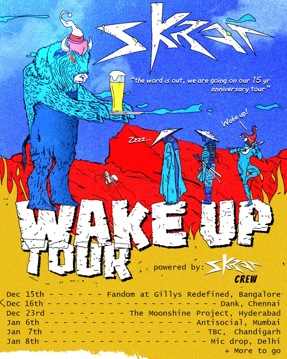 Totally stoked! We are working on an exciting full production gig with <a href="/skrattheband/">Skrat</a> at Fandom on 15th Dec, Wednesday. All production elements leading up to the new Album. 

Tickets here: skillboxes.com/events/skrat-l…