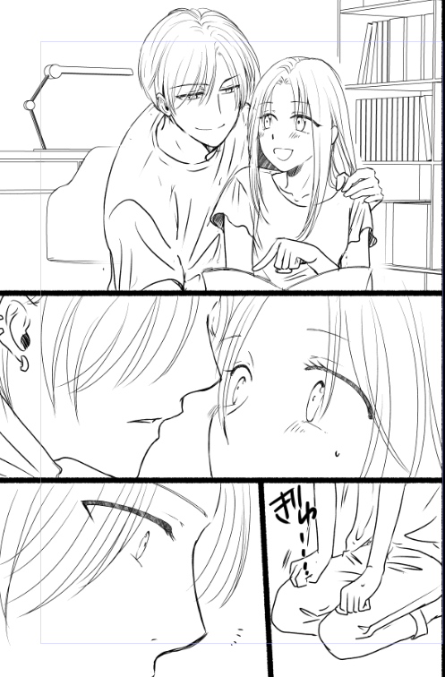 ペン入れの練習用にちまちま描いてるんだけど、まったく進まぬ… 