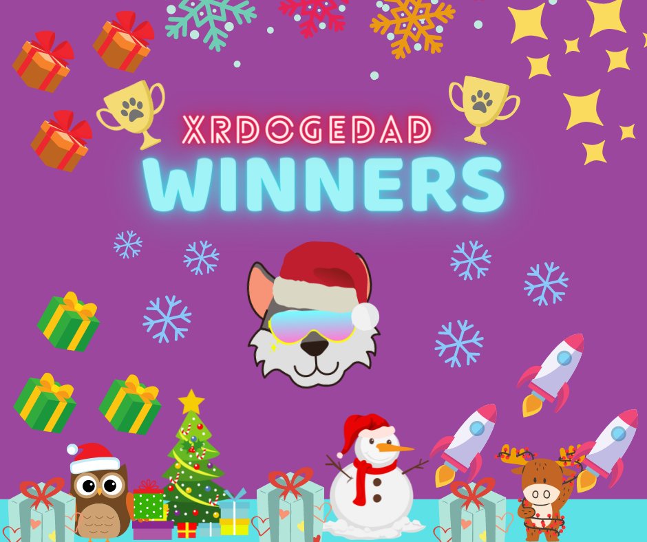 🎁Winners of yesterdays giveaway!!

🚨If you didnt win and want another chance for another giveaway, like and retweet!!

1.<a href="/Ellagarfin79/">Ella Garfin</a> 
2.@gilxumm 
3.<a href="/doublecross1015/">Raj Fav</a> 
4.<a href="/Ign_agus/">Ignatius Agus | BeritaCryptoo</a> 
5.<a href="/matrsrms/">Ma. Teresa</a> 

🎁🎁🎁🎁🎁

🤩Winners Dm me your Address!!

#xrp #xrdogedad #giveaway #airdrop