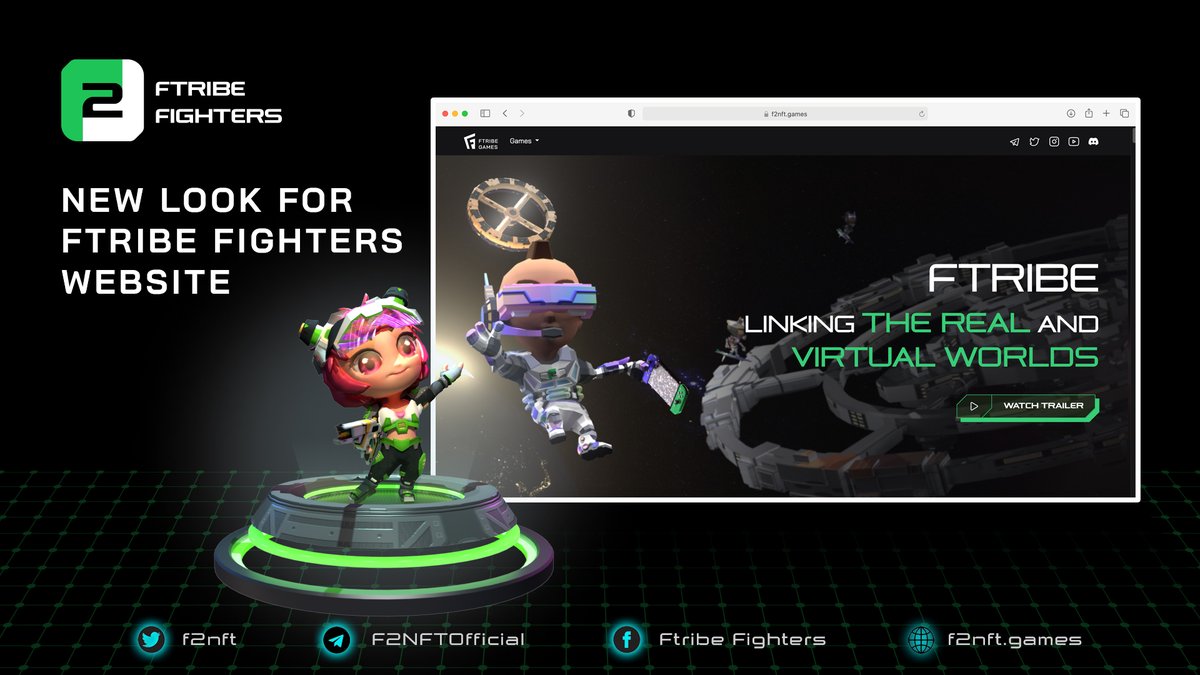 👏Welcome the new look of Ftribe Fighters

😙Can’t say how beautiful it is. The new interface will bring you the best experience, so let’s take a look.

👉Visit our website here: f2nft.games

#F2NFT #F2C