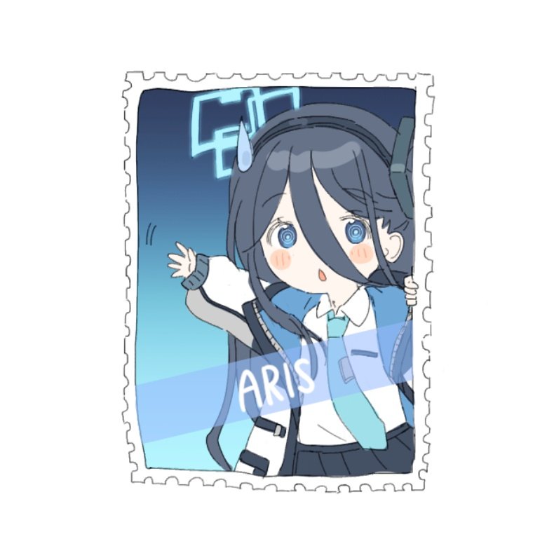 aris (blue archive) 1girl solo necktie blue eyes hair between eyes jacket shirt  illustration images