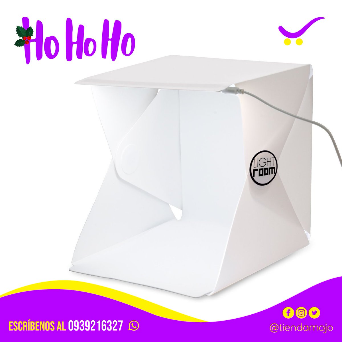 #OFERTÓN Caja de luz ideal para fotografías de productos. ✨🙌

🟣 PRECIO OFERTA $15 (Hasta agotar stock)
🟡 PRECIO NORMAL $22

Un lindo regalo para #emprendimientos 🎁🎄🤩