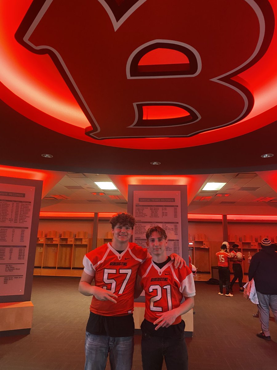 award165's tweet photo. Had a great visit at Benedictine on Saturday thank you @CoachWhitley5  for the invite https://t.co/jaInwImgGf