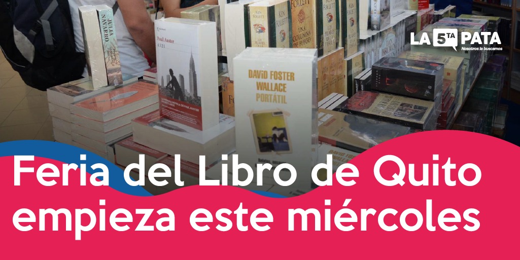La5pata_ec's tweet photo. ▶️ATENCIÓN | La Fiesta Intercultural del Libro de Quito 2021 se desarrollará en el Centro Cultural Metropolitano del 15 al 19 de diciembre con un aforo del 50 %. La entrada será gratuita.

#La5Pata #NosotrosLaBuscamos #Ecuador #Quito #Cultura https://t.co/oMngybDThr