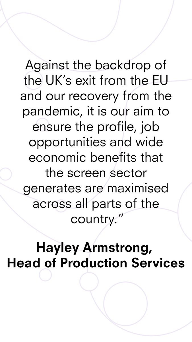 WeAreCreativeUK's tweet photo. Hayley Armstrong, Head of Production Services at @filminengland shared the following on the fantastic growth revealed in the #ScreenBusiness report.
A full response and key findings can also be found on our website: https://t.co/H3Zc8J3XaB https://t.co/OUoymCM6L2