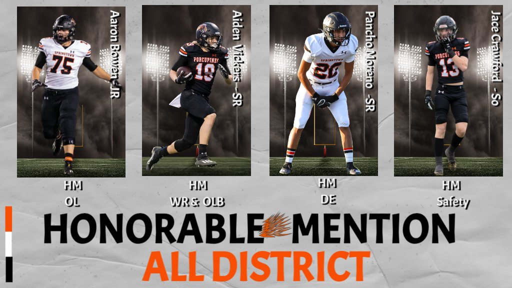 PineFootball's tweet photo. 🏈🏆Congrats to these Porcupines for their
District 4-4A Honorable Mention Selections! https://t.co/608siBnOFc