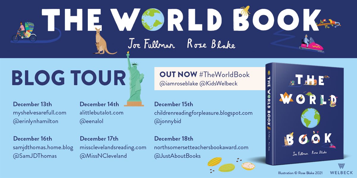 Check out the blog tour for #TheWorldBook from @KidsWelbeck @iamroseblake 
I asked illustrator Rose Blake a few questions about her work on this book!