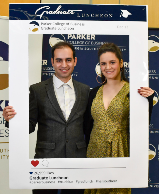 GASouthernMBA's tweet photo. Congratulations to our Parker Graduates! 

#parkerbusiness #weareparker #trueblue #hailsouthern #gradlunch https://t.co/6xgw4kctyK