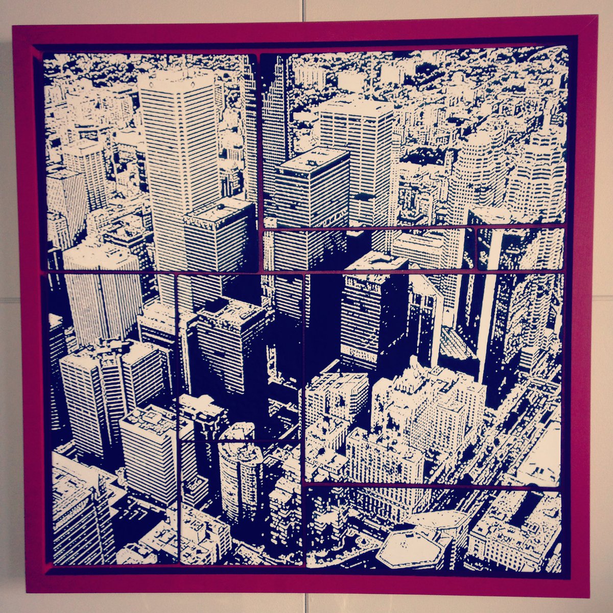 TsunamiAlgo's tweet photo. @AlgoCities You probably mean NFTs, but this is made out of glass in a wooden frame. https://t.co/ZqZh0Kles7