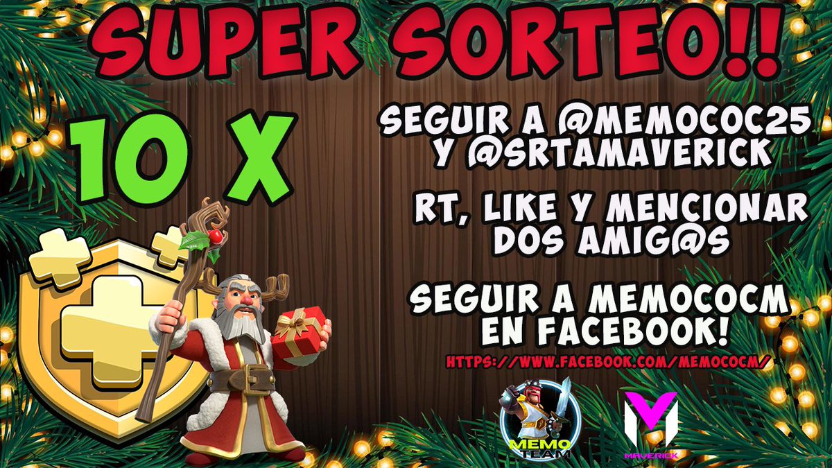 📢 SUPER SORTEO DE 10 PASES DE ORO!!!! 

VUELVE EL @memococ25 A LA CARGA! 

 ⬇️⬇️⬇️ REQUISITOS ⬇️⬇️⬇️

➡️ SEGUIR A @memococ25 Y <a href="/SrtaMaverick/">Srta Maverick 💁🏼‍♀️</a> 

➡️ DAR RT 🔁 Y ME GUSTA ❤️

➡️ MENCIONAR A 2 AMIG@S

➡️ SEGUIR A MEMO EN FACEBOOK! 

facebook.com/memococm/

🗓 SORTEAREMOS EL DIA 20