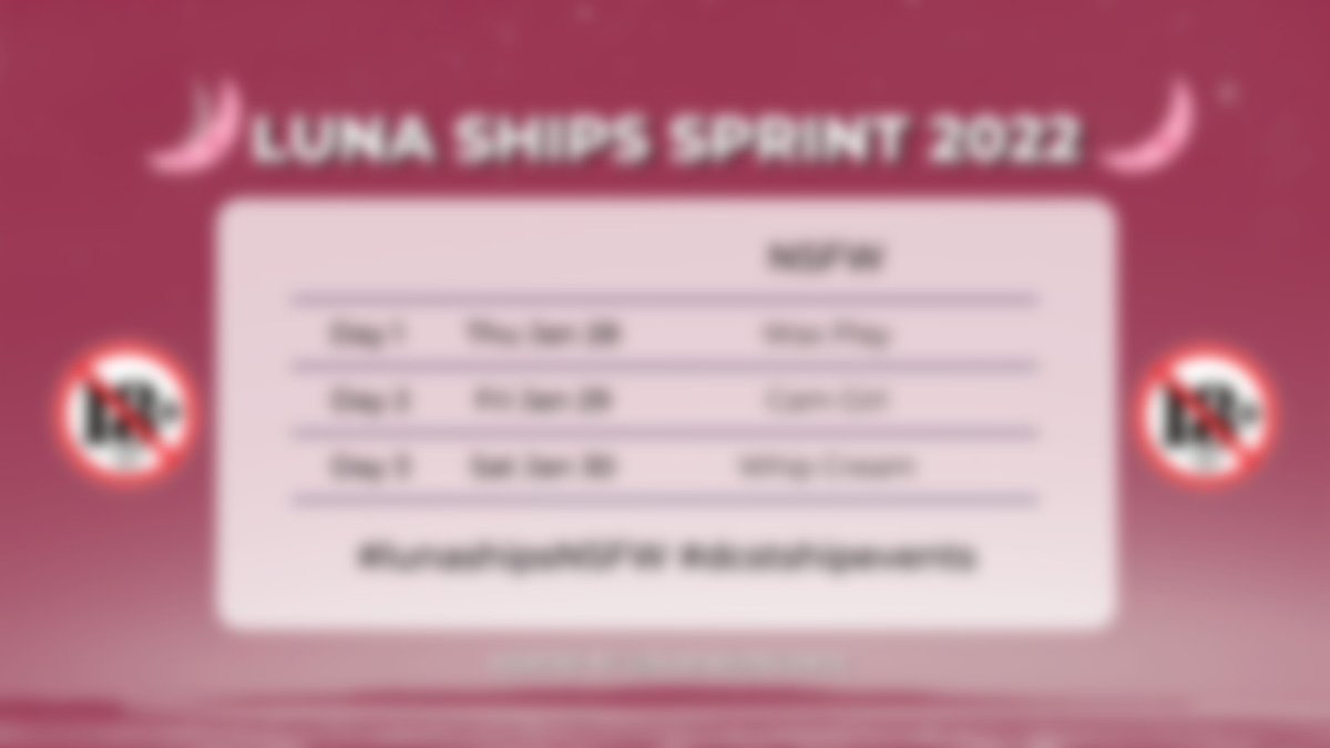 dcstshipevents's tweet photo. NSFW Prompts for Chelsea and Luna Sprints 👇

No minors beyond this point 🔞

https://t.co/Ln4ByghDRl https://t.co/G1w2WwKOjh