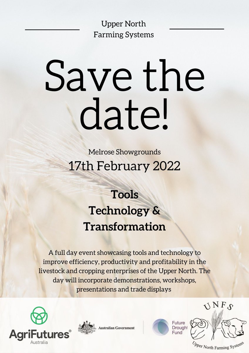 UNFS Tools, Tech and Transformation Event - Full details to follow!!!!