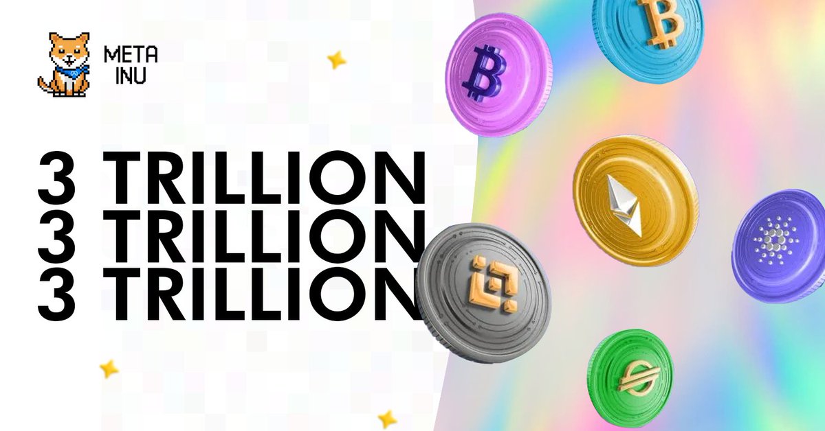 MetaInucoin's tweet photo. The cryptocurrency market has passed over 3 TRILLION USD ๐ and we're still early! #MetaInu #MetaInuCoin https://t.co/dagPY7ejm0