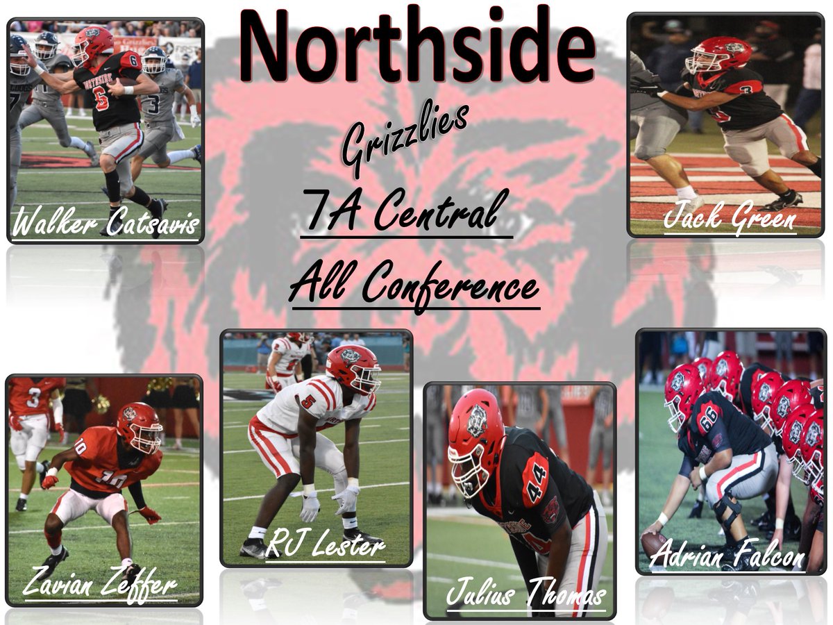 Grizzlyftball's tweet image. We are extremely proud of these guys!!!  Please help us congratulate Northside's 2021 All-Conference selectees  @GrizzliesNHS @Grizzlyftball #GoGriz