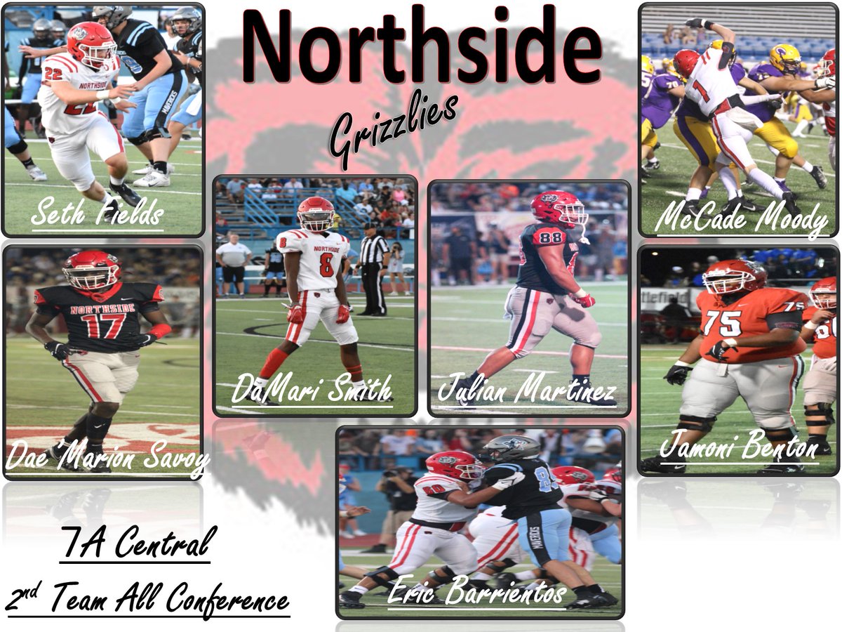 Grizzlyftball's tweet image. We are extremely proud of these guys!!!  Please help us congratulate Northside's 2021 2nd Team All-Conference selectees  @GrizzliesNHS @Grizzlyftball #GoGriz