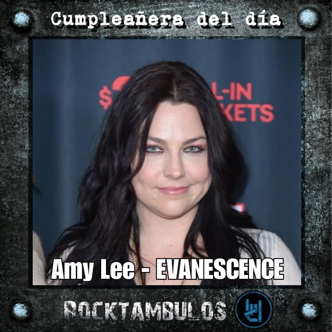 Hoy está de cumpleaños la talentosa Amy Lee, líder de Evanescence Happy birthday Amy 
