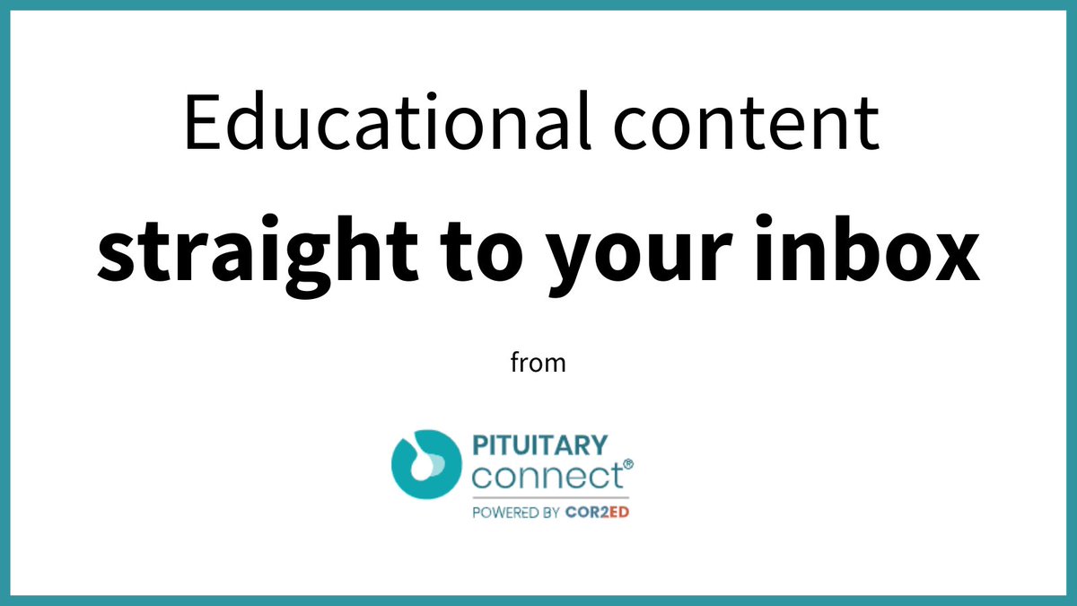 Are you signed up to our newsletter? Receive educational content about #pituitary disease, developed by a team of international experts, straight to your inbox.
Find out more &amp; subscribe: ow.ly/QJwO50GXEjm
#endocrinology #EndoTwitter #MedEd #acromegaly #RareDisease #Cushing