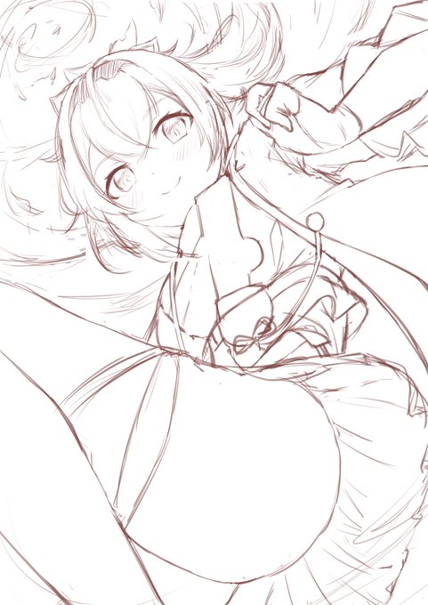 太もも描きたかっただけのラフでござる 