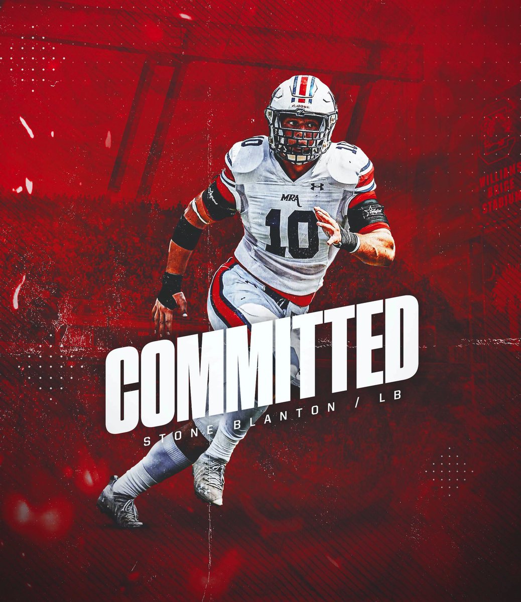 DRobertsMedia's tweet photo. WE GOT EM BABY SHANE TRAIN IN FULL FORCE

4⭐️ LB STONE BLANTON IS A GAMECOCK

@Stoneblanton7 https://t.co/L4nXvmxv66