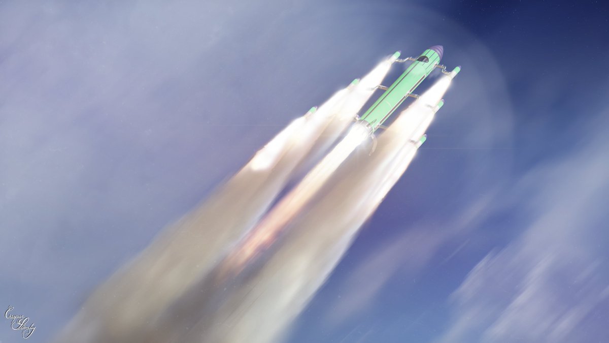 Hey! #KidsDrawRockets is back! We start off with this wonderful rocket from <a href="/downforce42/">Scott Berning</a>'s grandson, Hatcher! 
I loved this one, and it was so much fun making it a "reality"! 🚀 Hope you like it, Hatcher!