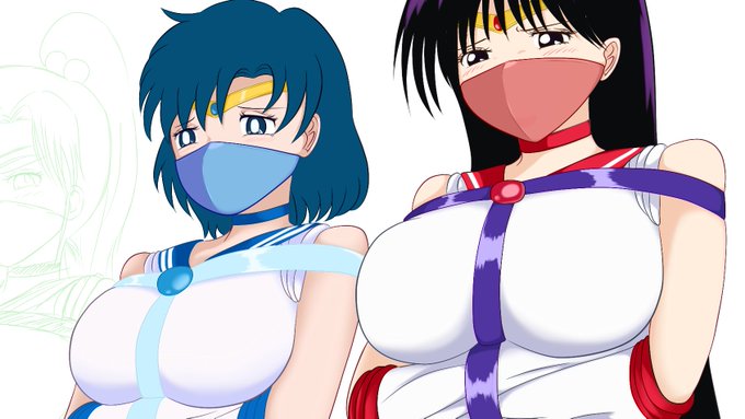 マーキュリーのマスクの方が、好みの感じに描けたと思います。 