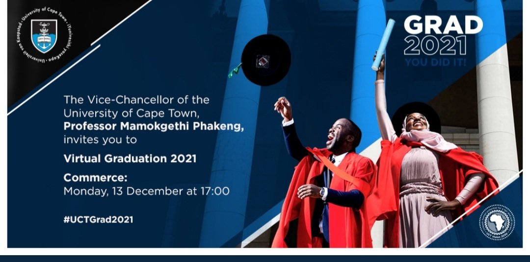 thembakalua's tweet photo. Excited to graduate with an Executive MBA from @UCTGSB today. What a transformational journey it has been. So many lessons from balancing career transitions, school, life & complexities of COVID. Feeling grateful ๐๐พ. #covidgraduation #UCTGrad2021 @FabAcademic https://t.co/X6OP6dChtB