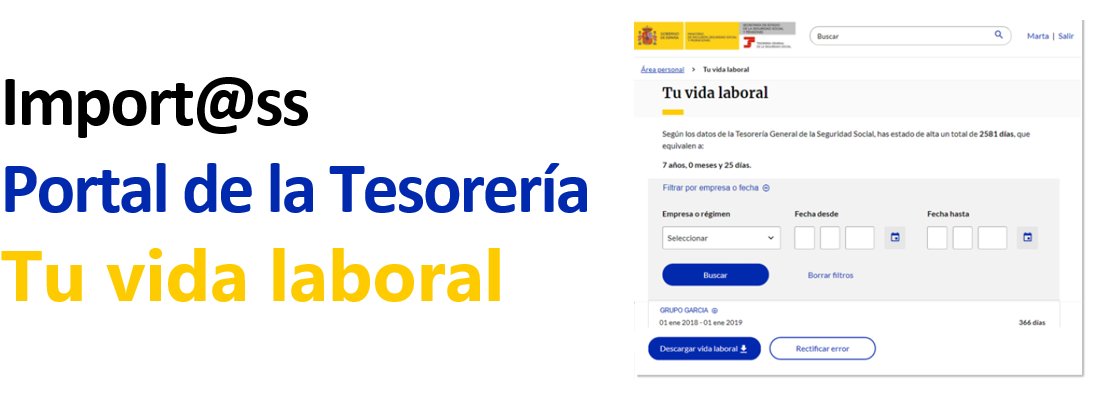Ya puedes solicitar el Informe de tu Vida Laboral a través del portal #Importass en el siguiente enlace: bit.ly/3syox0k