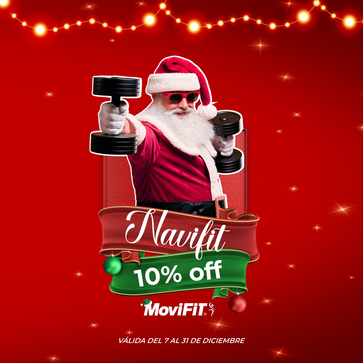 MoviFitCo's tweet photo. ✨EL REGALO PERFECTO SI EXISTE✨

En esta navidad sorprende a los tuyos con los increíbles productos de MoviFit y aprovecha hasta de un 10% de descuento en nuestros equipos.

Termina el 2021 y recibe el 2022 luciendo unos músculos poderosos con nuestra sección de multigimnasios https://t.co/mfi8yHCsk5