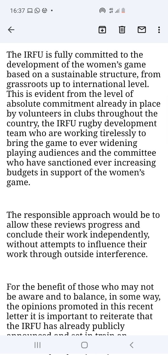 RuaidhriOC's tweet photo. IRFU not taking this lying down

Refute the claims in the letter, express disappointment in its timing

Statement below ⬇️ https://t.co/rV9Q4ujNwb