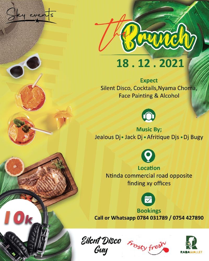JealousDeejay's tweet photo. The Brunch is on this Saturday 😎
#skyevents6 #Radasafaris https://t.co/PJswTMWz9C