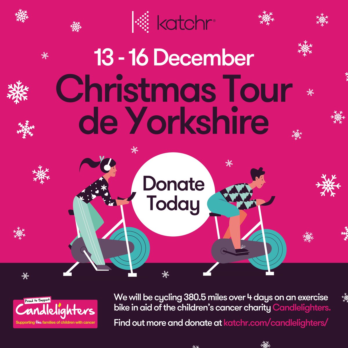 We were on BBC Radio Leeds this morning talking all things Candlelighters Trust. Listen back here: katchr.com/blog/candlelig…
Donate here: candlelighters.enthuse.com/pf/katchr
#candlelighterstourdeyorkshire #candlelighters #katchr #christmastourdeyorkshire