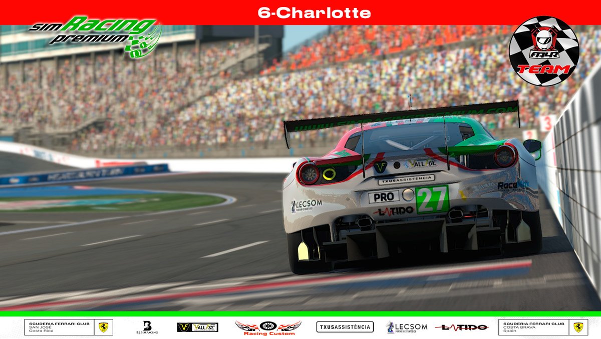 Dia de carrera🏁🏁🏁

Penúltima cita del campeonato GT3 de <a href="/FA4RACERS/">FA4RACERS</a> en Charlotte🇺🇸

<a href="/jaume1423/">Jaume Solé Llop</a> 
<a href="/AdriaCarrera3/">Adria Carrera</a> 
Tony Garrido

⏰22:30h
📺Onboards: 
twitch.tv/carrinas5
twitch.tv/jaumesole1423