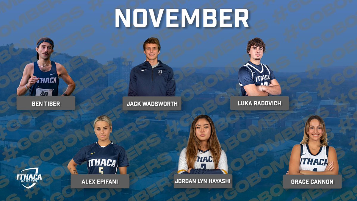 As the Fall 2021 Semester comes to a close, the Ithaca College Department of Athletics highlights eighteen Bomber student-athletes who excelled in their respective sports. Congratulations to all who were recognized!

📸🎨: <a href="/EvanVolkman/">Evan Volkman</a>