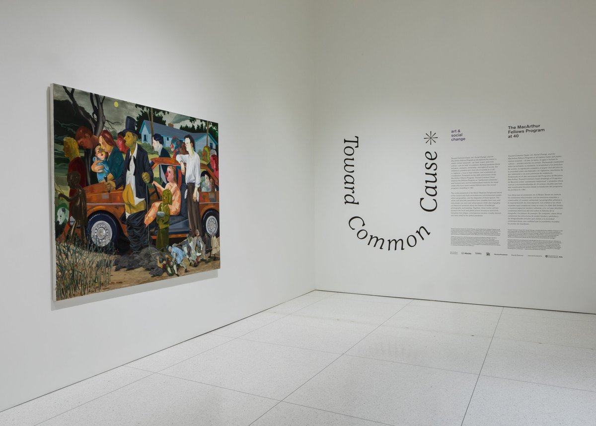 Toward Common Cause at <a href="/SmartUChicago/">Smart Museum of Art</a> closes this Sunday. Don't miss this exhibition celebrating 40 years of <a href="/MacFound/">MacArthur Foundation</a> Fellowships!

Installation view, <a href="/TowardCommCause/">Toward Common Cause</a> at the Smart Museum of Art, 2021, showing Nicole Eisenman’s painting The Triumph of Poverty.