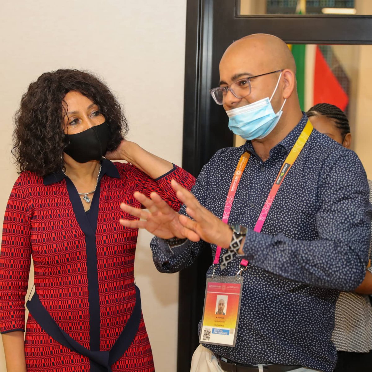AK_MediaMan's tweet image. Got to show Minister of Tourism @LindiweSisuluSA our #TeamSA pavilion at #Expo2020 today #ThinkSouthAfrica #ThinkOpportunity #ShareSouthAfrica