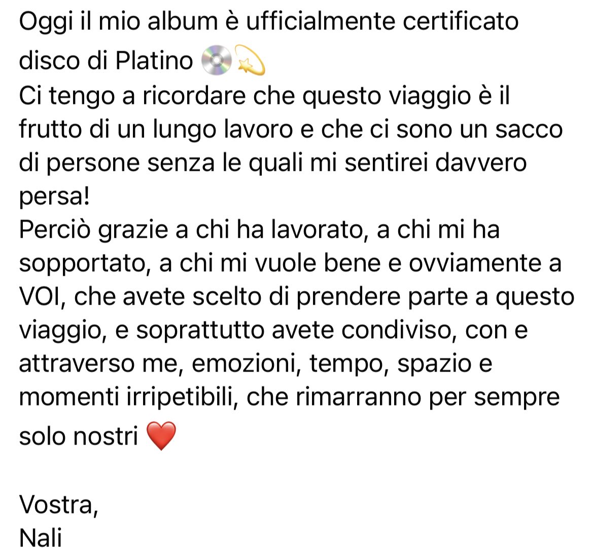 Disco di Platino ❤️💫 #Nuda #Nuda10