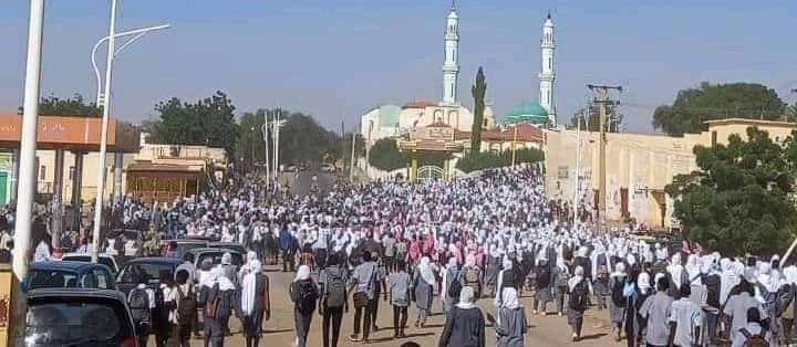 nazik_kabalo's tweet photo. Today protests started by schools students, mostly girls in Alfashir, North #Darfur. This is truly girls revolution. #SudanCoup #Nov13March https://t.co/X79CsKdrk0