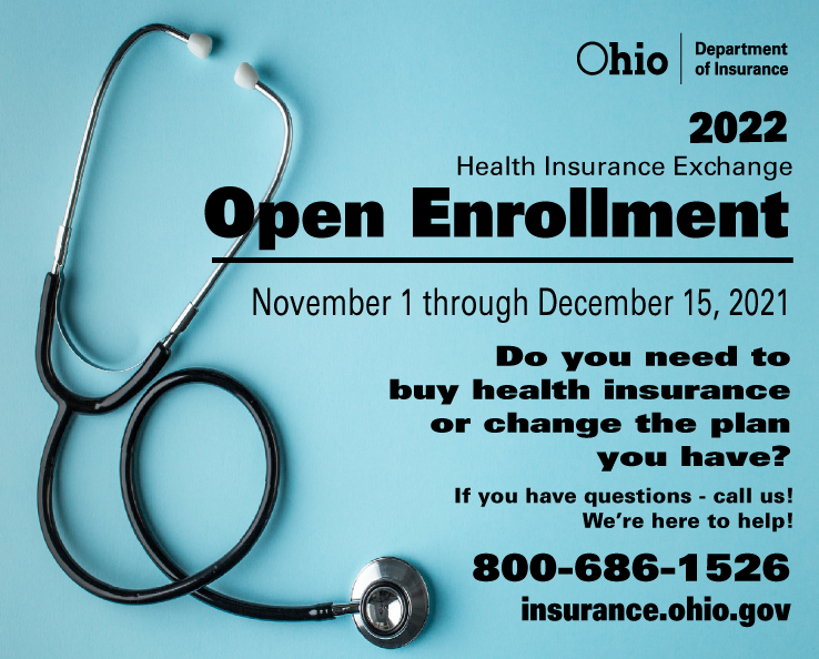 OHInsurance's tweet photo. Just a few days left in the Healthcare Insurance Exchange! If you do not have health insurance through their employer, Medicare, or Medicaid, you may be eligible to purchase coverage for 2022.  https://t.co/DBS5ZN7Y3z.  

#HealthcareExchange #OpenEnrollement #HereToHelp https://t.co/iTjgrKyuhL