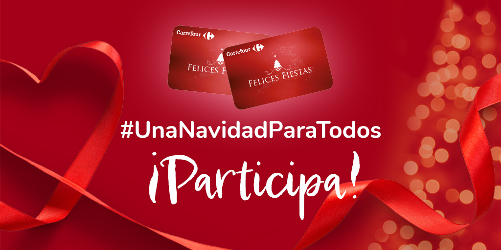CarrefourES's tweet photo. 🎄🎄 ¡¡Tenemos sorteazo de #Navidad!! 🎄🎄

👉 Haz Like ❤ y RT 🔁
👉 Menciona a un amig@ en este post con el #UnaNavidadParaTodos, ¡puedes mencionar a tod@s los amig@s que quieras!
👉 Gana 1 tarjeta regalo Carrefour de 100€, ¡regalamos 2!
BBLL 👉 https://t.co/Z5Swff7jDt https://t.co/dxkERziU5v