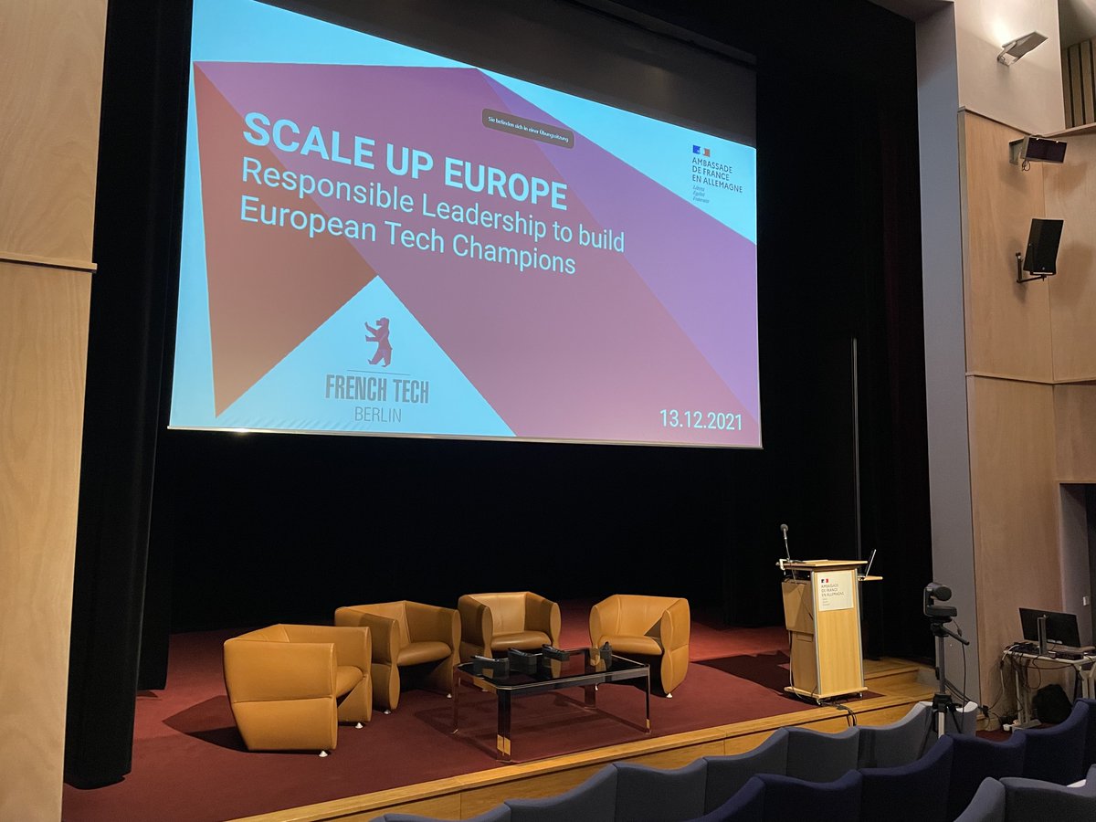 French Tech Berlin (@frenchtechbrln) on Twitter photo 6pm We are about to start our conference around #ScaleUpEurope at the french embassy in Berlin. Opening by <a href="/amdescotes/">Anne-Marie Descôtes</a> and <a href="/gunnargraef/">Gunnar Graef</a> . Followed by <a href="/HuberdeauPh/">Huberdeau Philippe</a> . Zoom here : linkedin.com/events/scaleup… 6pm We are about to start our conference around #ScaleUpEurope at the french embassy in Berlin. Opening by <a href="/amdescotes/">Anne-Marie Descôtes</a> and <a href="/gunnargraef/">Gunnar Graef</a> . Followed by <a href="/HuberdeauPh/">Huberdeau Philippe</a> . Zoom here : linkedin.com/events/scaleup…