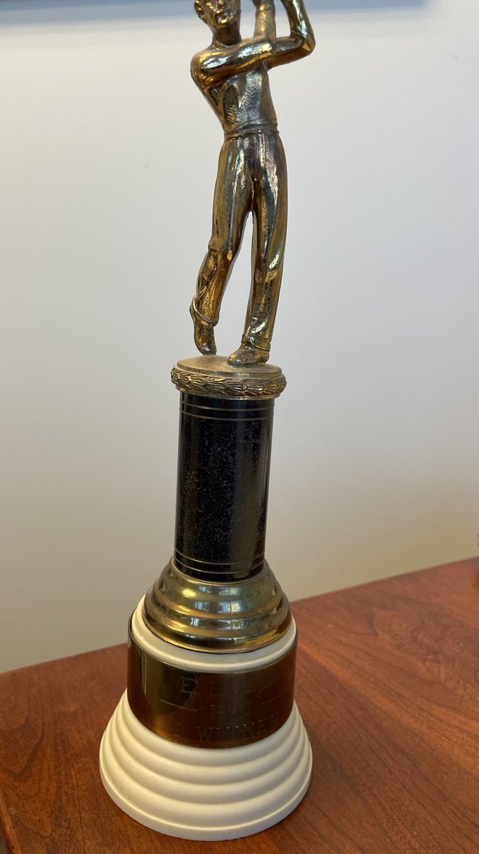 stuartmauney's tweet image. My grandfather Boyce Steadman was an accomplished #golfer. One of is for winning 1st Flight in club championship for Crestwood Golf Club in #DenmarkSC . The other says “E. U. S. D.,” 1950. No idea what that stands for. No name on it. Might be my Dad’s; not sure.