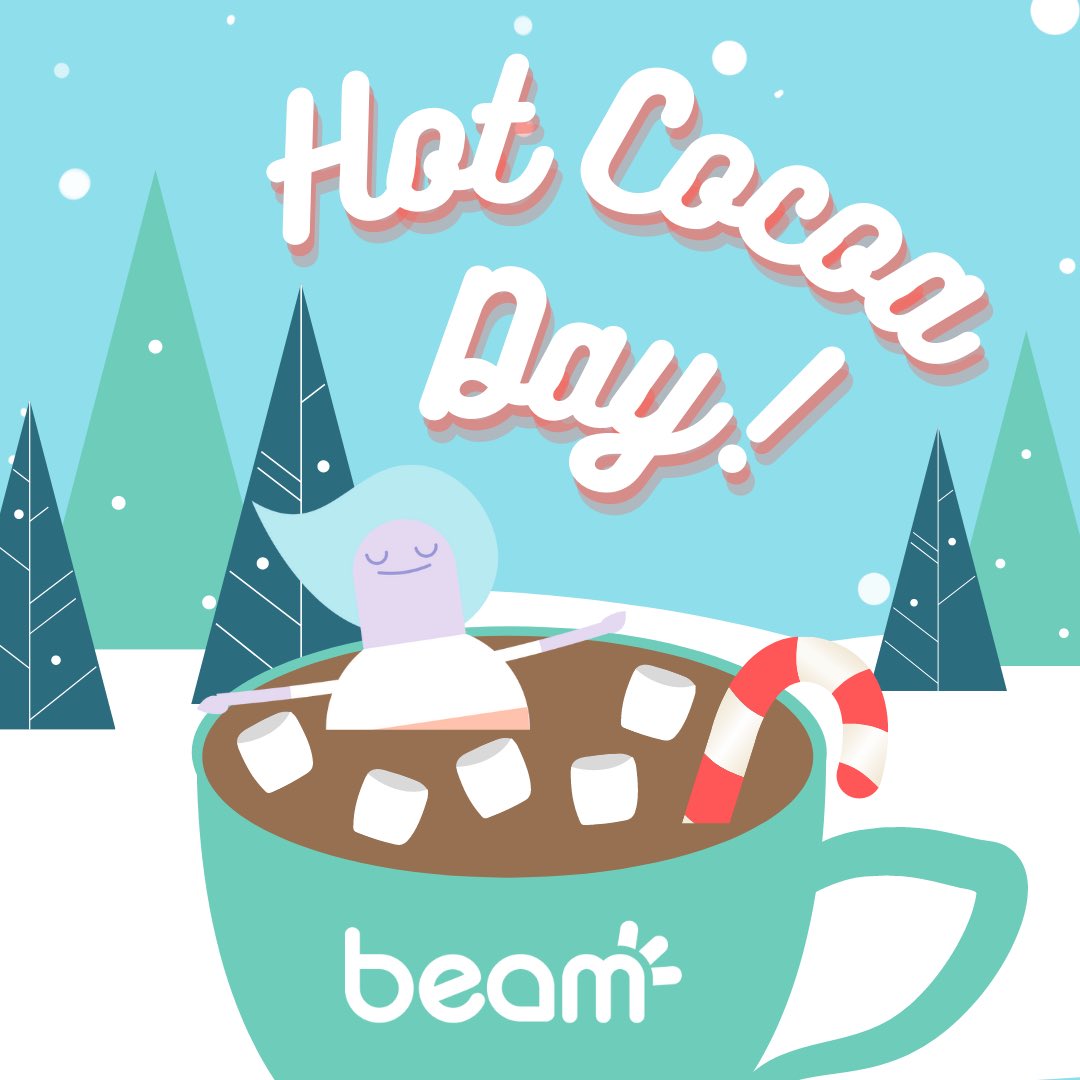 Beam_CF's tweet photo. Did you know that it’s Hot Cocoa Day? What a perfect way to start the week! We hope you have a chance to treat yourself with some cocoa today 🤗☕️
#BeamFeelGood #Movementtofeelgood #CysticFibrosis #CFAwareness #WellBeaming #Holidays https://t.co/A0kxZaJ57g