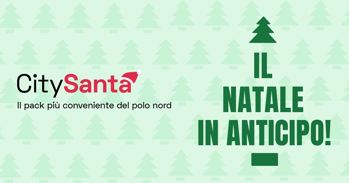 #CitySanta🎅 is coming to town e lascia sotto il tuo albero un fantastico pack! 🎁 🎄⁣ 💯minuti di Cityscoot a soli €18!⁣ ⁣ I minuti sono validi fino al 31 gennaio 2022 🤩⁣ Acquistalo nell'app entro il 31 dicembre e fai scorta di minuti! ⁣