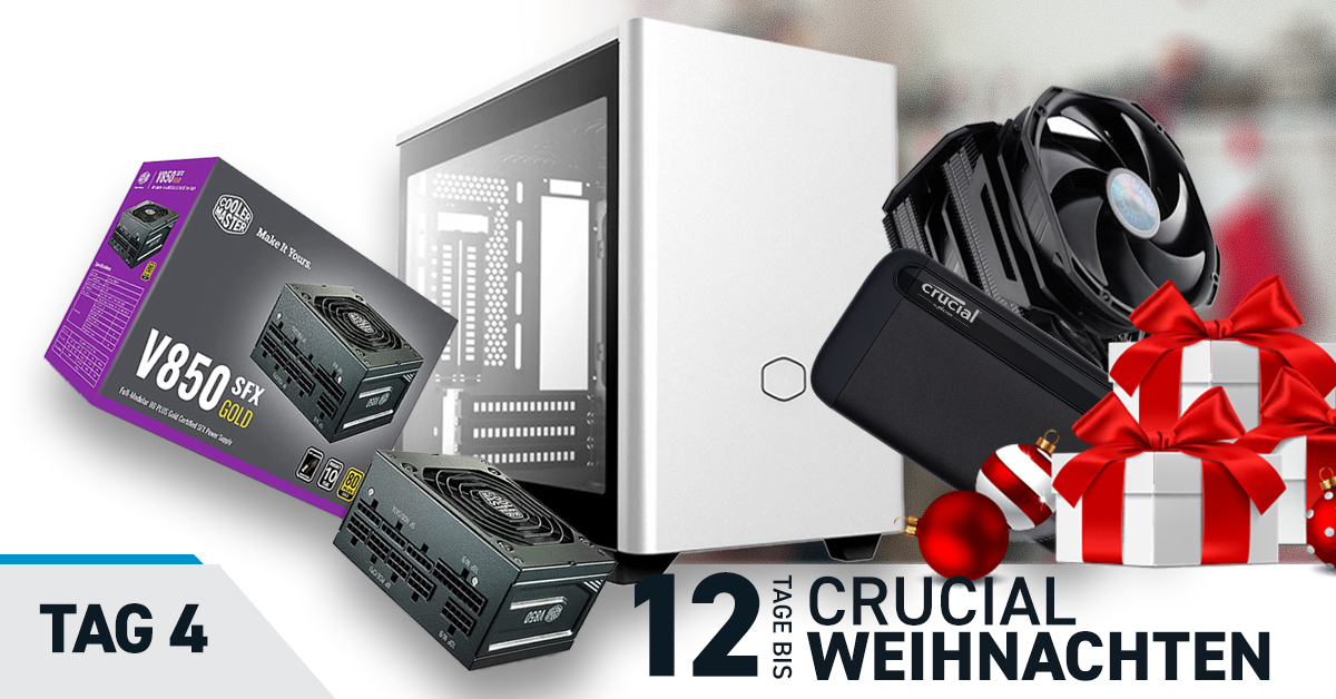 CrucialGermany's tweet image. 🎁 Tag 4 wird unterstützt von @CoolerMasterGER, um euch beim Start eines neuen Builds zu helfen.
Gewinne ein NR200P Mini-ITX-Gehäuse, SFX 850W Netzteil, MasterAir MA624 Stealth-Kühler und wir werden eine tragbare 2TB X8 SSD einbauen!

So nimmst du teil 👉 Crucial.gg/12daystwde