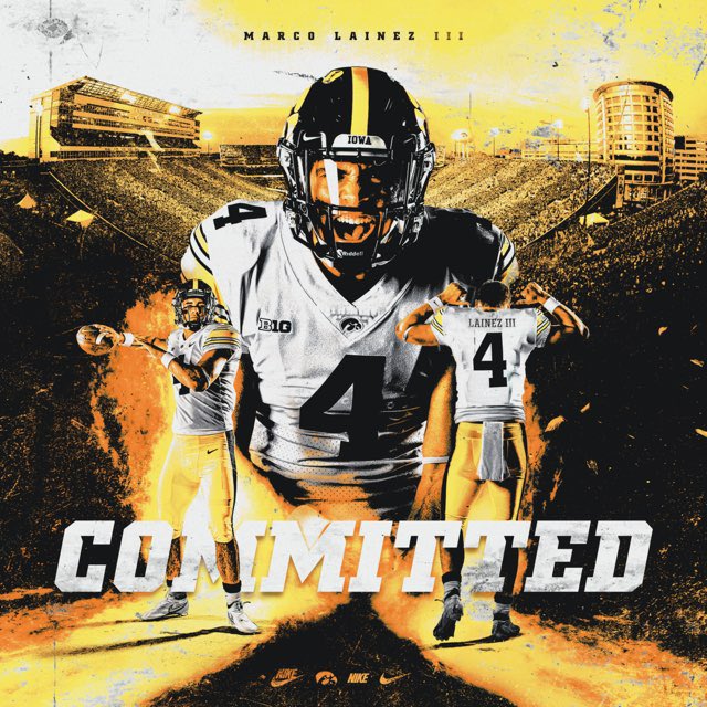 MarcoLainez5's tweet photo. Let’s Fly… @Tonyrazz03 @Red_Zone75 @HawkeyeFootball @CoachKenOKeefe https://t.co/g6xiO4nbyV