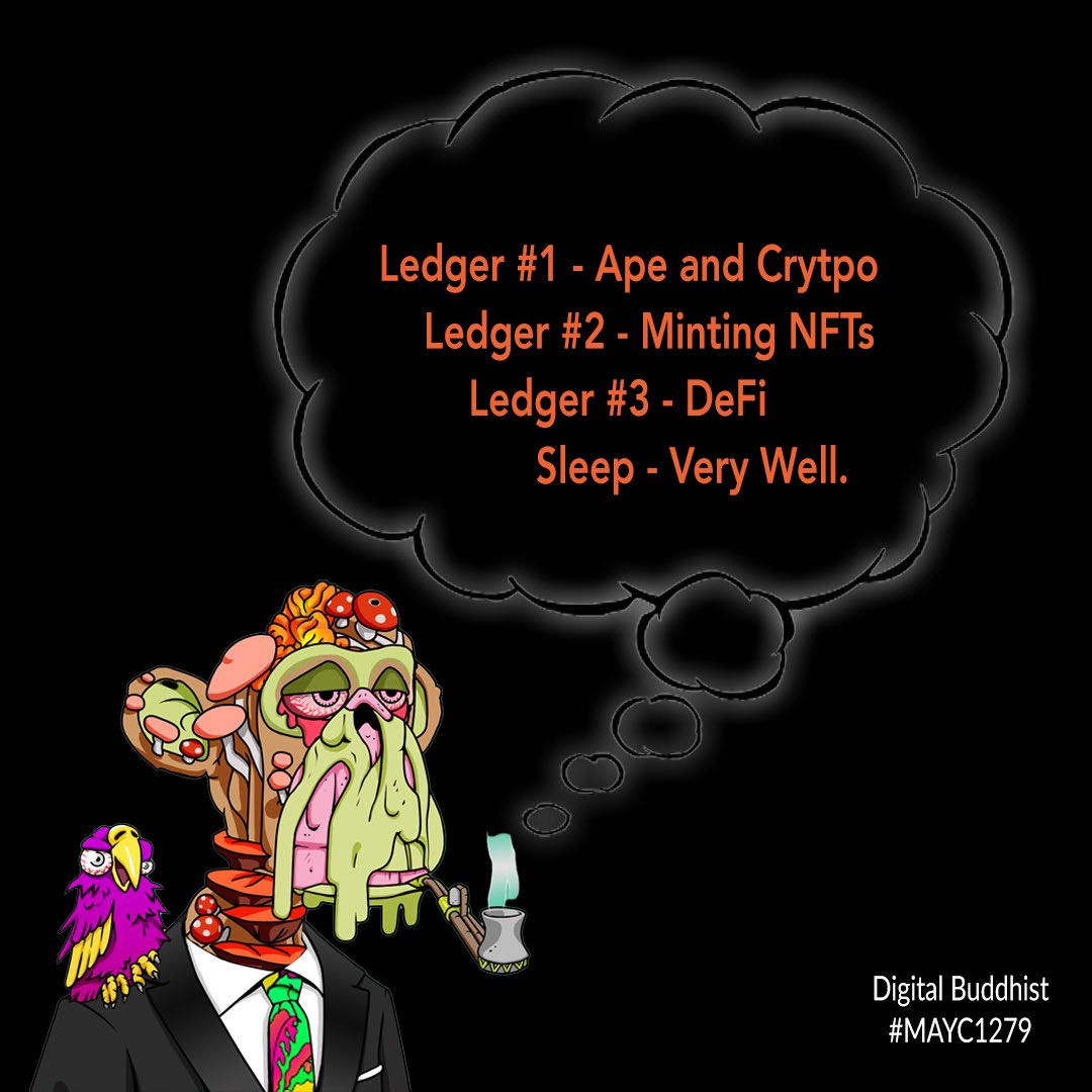 This is the way. 

<a href="/Ledger/">Ledger</a> <a href="/BoredApeYC/">Bored Ape Yacht Club 🍌</a> #BAYC #MAYC #NFT #DeFi #cryptocurrecy <a href="/_PPMan_/">PPMan 🦍</a> <a href="/Blakeian/">Blake Ian</a> <a href="/Sm0keypot/">Smokeypot.eth 🍌❤️ Memecoin</a> <a href="/drcryptonft/">DrCrypto</a> <a href="/vikrantnyc/">Vik Sharɱa 🇺🇸</a>