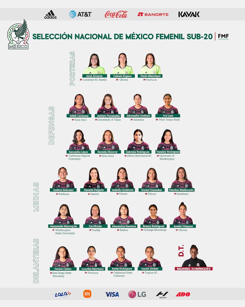 #Sub20Fem 
Esta es la última convocatoria del 2021 para cerrar el año de la mano de <a href="/MaribelD9/">Maribel D</a> 👏

Aquí los detalles 👉bit.ly/3s2lTmU

#TuCanchaLaEligesTú I #HechoDeLosMexicanos