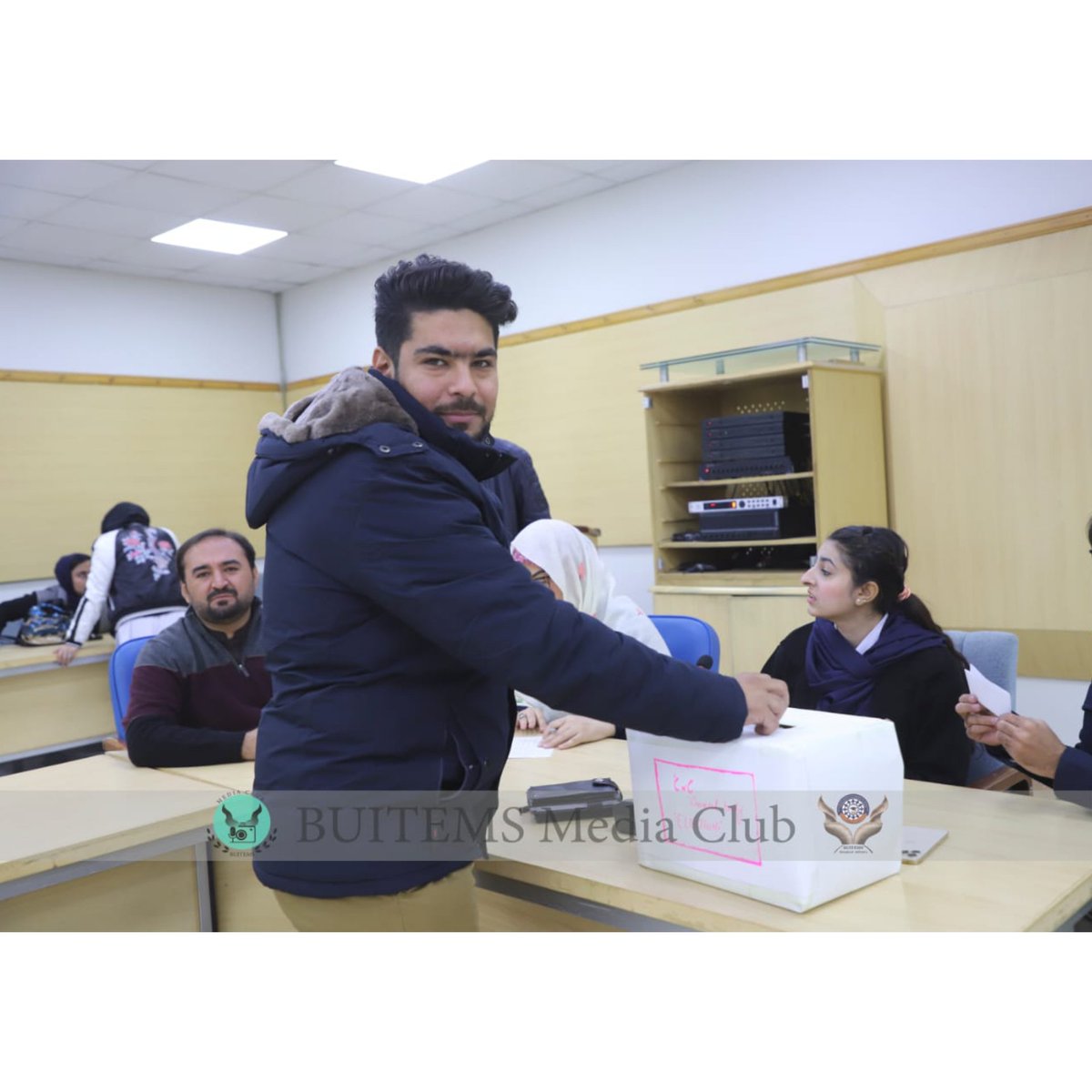 MediaClub_B's tweet photo. Clubs and council's general body elections was held on 10 December 2021. 
BUITEMS Media Club congratulate the new elected member of CnC and wish them Good luck for their future. https://t.co/AVHn9SLnG2