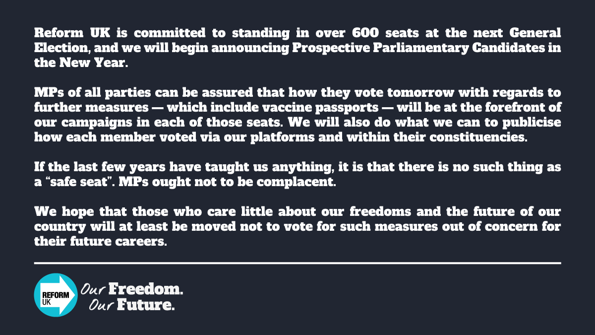 Our message to Members of Parliament before the vote tomorrow on measures which include vaccine passports.

➡️ Please tag your MP.